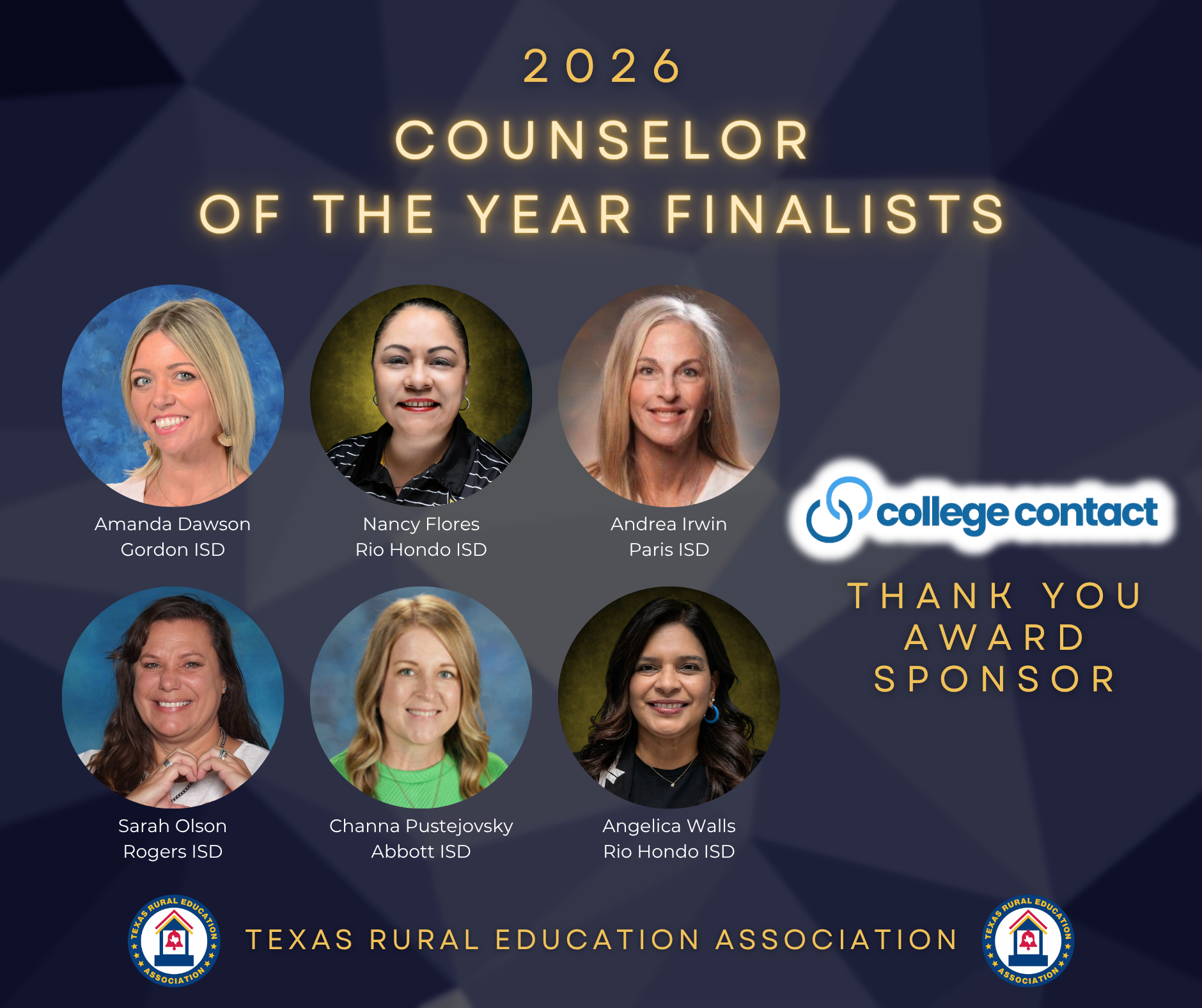 2026 Counselor of The Year Finalists