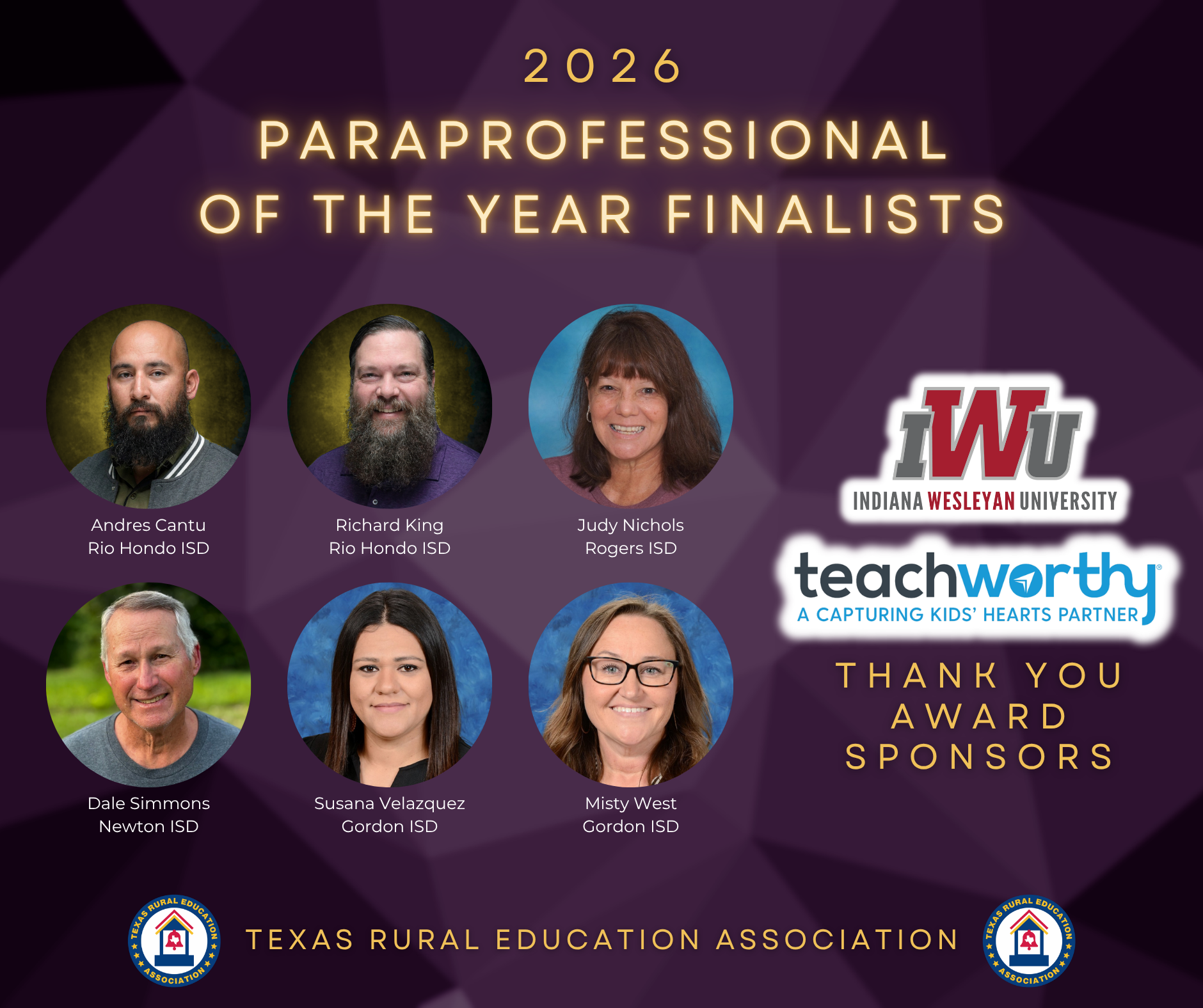 2026 Paraprofessional of The Year Finalists