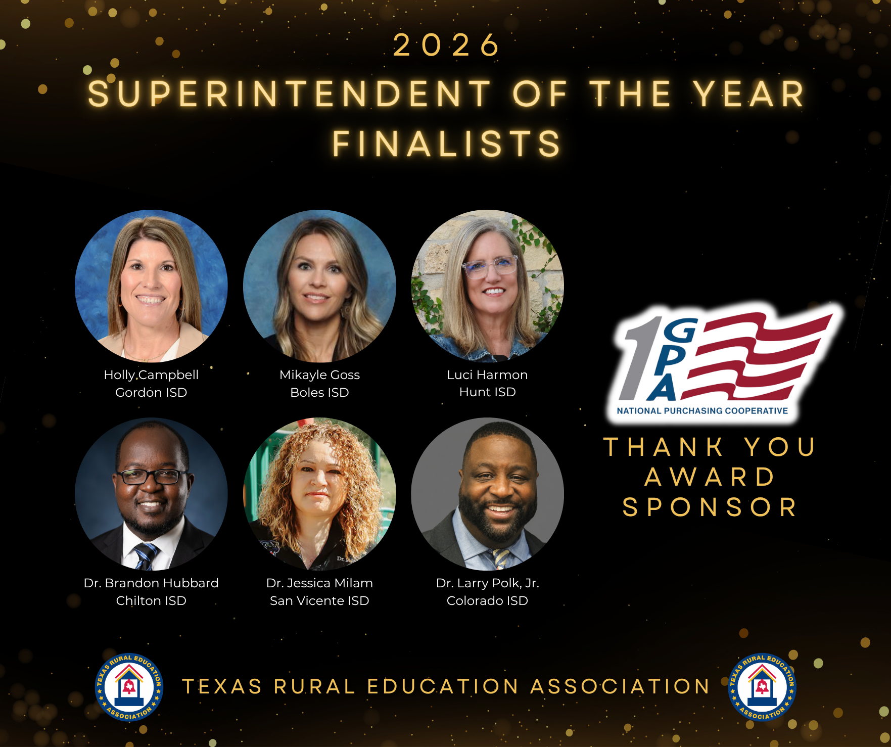 2026 Superintendent of The Year Finalists